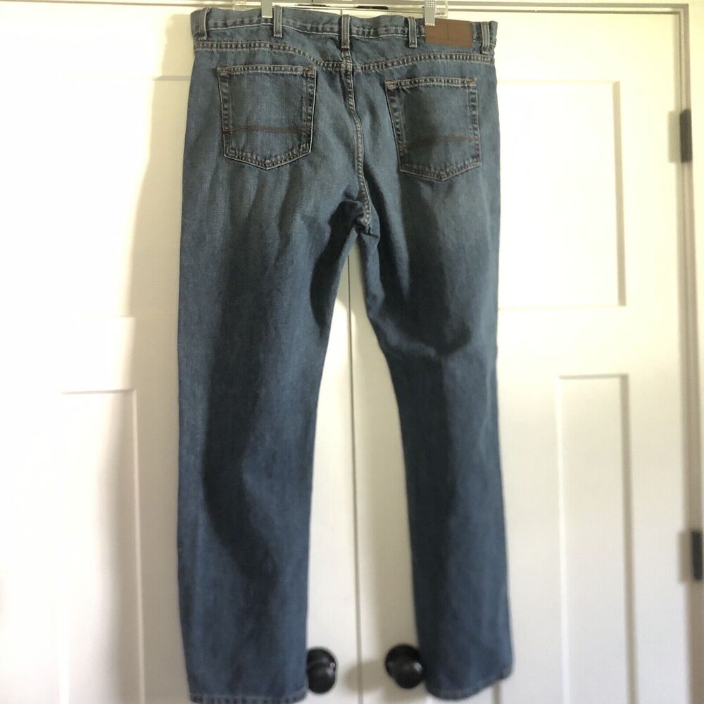 Tommy Hilfiger Men's 40-34 Classic Straight Leg Blue Cotton Denim Jeans